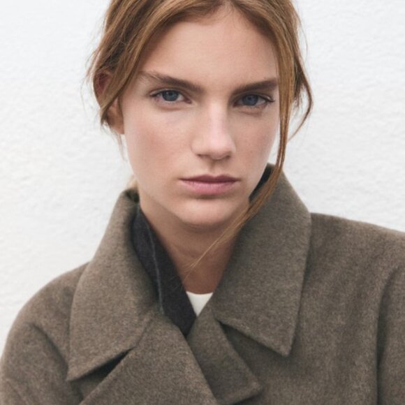 MANGO Handmade Oversized Wool Coat XL - Picture 8 of 15